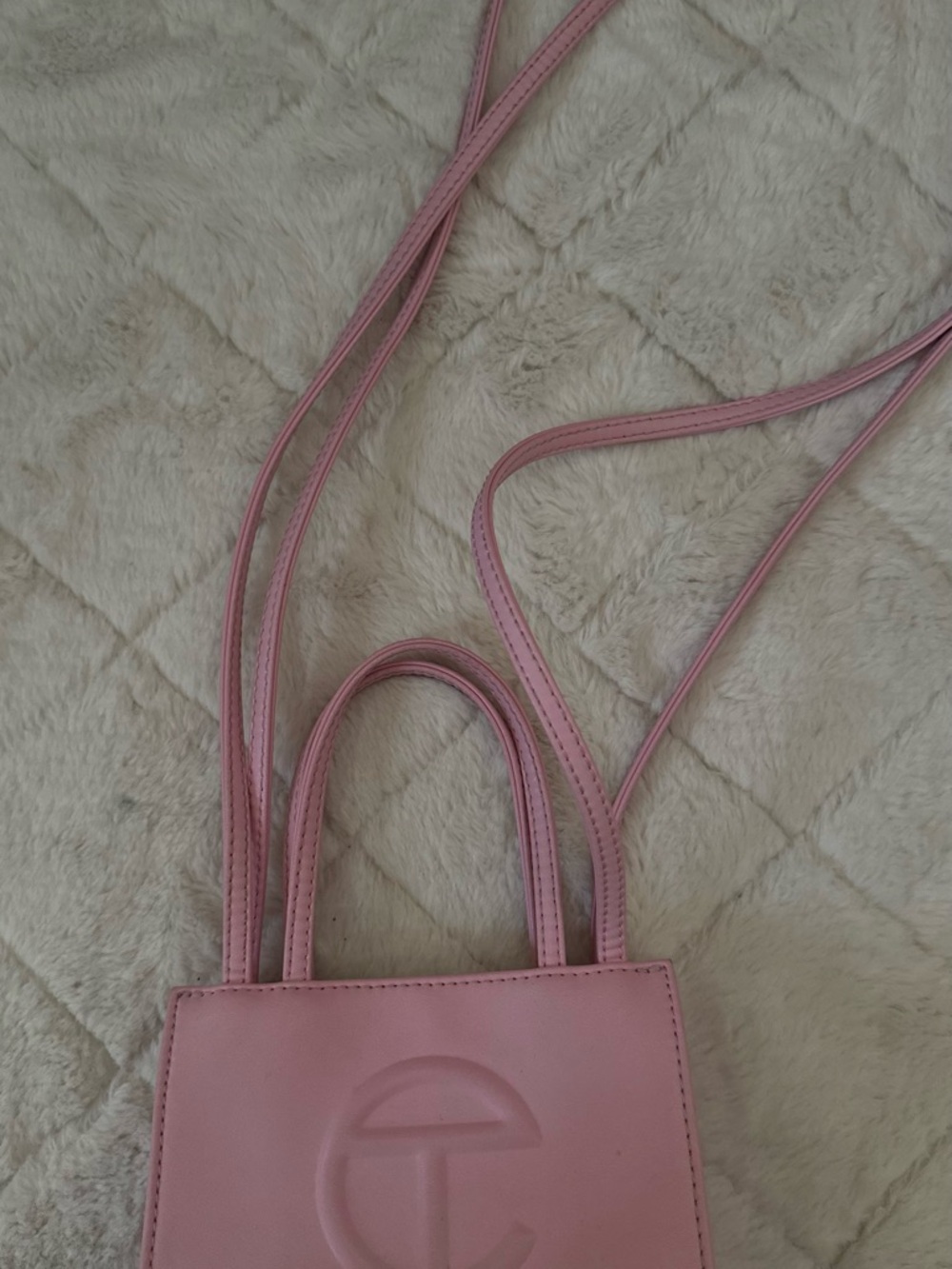 Telfar Pink Mini Crossbody Tote